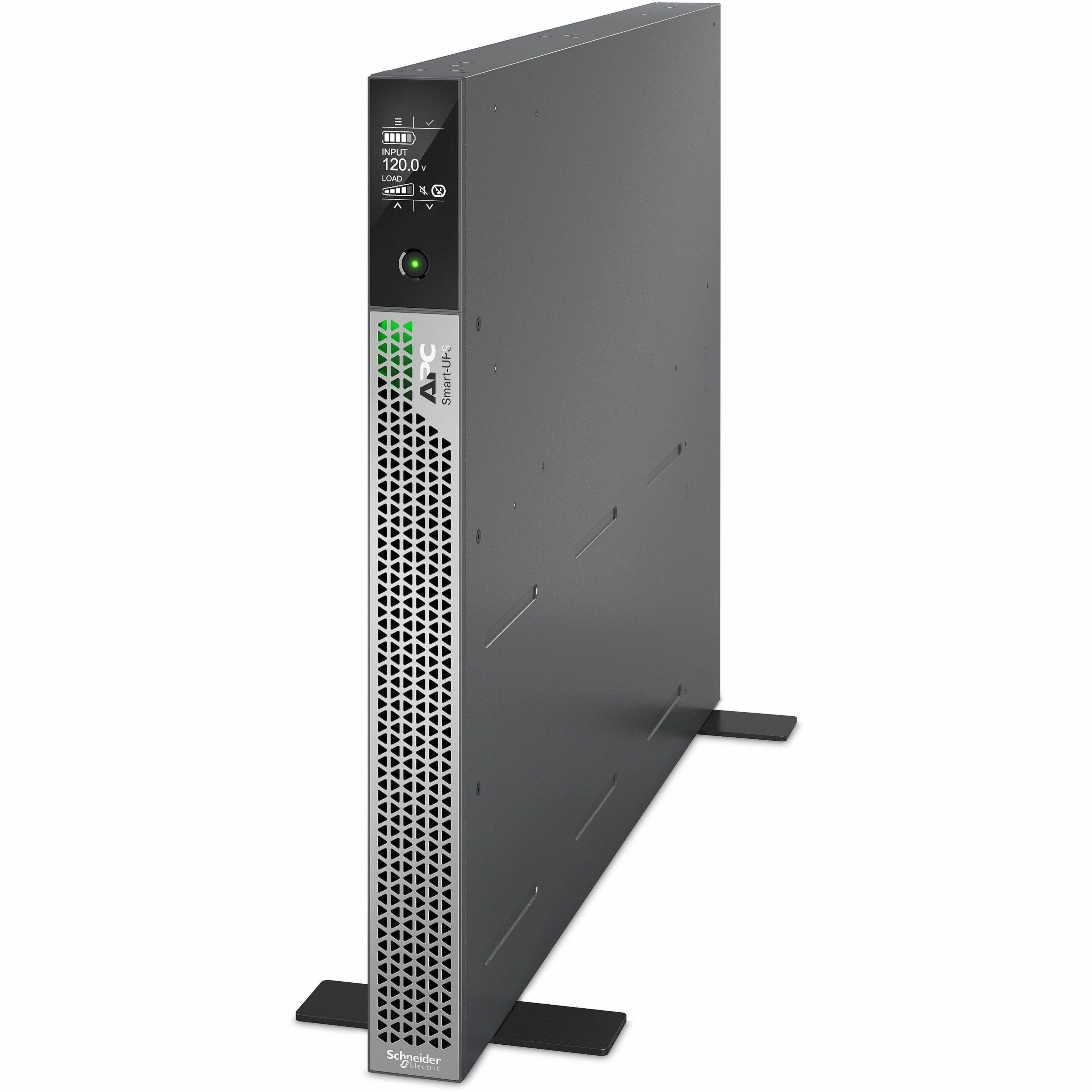 APC by Schneider Electric Smart-UPS Ultra, 2200VA 120V 1U, with Lithium-Ion Battery, with SmartConnect - 1U Rack/Tower/Wall/Ceiling/Desktop Mountable - 1.50 Hour Recharge - 6.05 Minute Stand-by - 1...