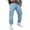 Light Blue_002, variant on Men's Casual Cargo Sweatpants Fleece Lined Drawstring Elastic Waist pants Lightweight Workout Joggers Athletic Pants with Multi Pockets Light Blue XXL