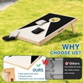 thumbnail image 4 of Outdoor Sports Toys Solid Wood Premium Cornhole Set - 3 Feet x 2 Feet Game Boards, Includes Set of 8 Corn Hole Toss Bags,Outdoor Activity Toys, 4 of 10