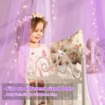 thumbnail image 5 of Bed Canopy with Lights, Bed Canopy for Girls Princess with Luminous Stars, Canopy Bed Curtains for Twin to King Size Bed, Baby Kids Adult Indoor Decor Bedroom Reading Nook Outdoor Camping,Purple, 5 of 13