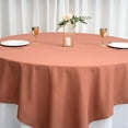 thumbnail image 5 of BalsaCircle 90" x 90" Square Polyester Tablecloth Terracotta, 5 of 8