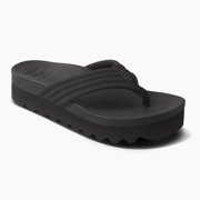 REEF Kaia Women's Flip-Flop Sandals Color: Black Black Size: 11