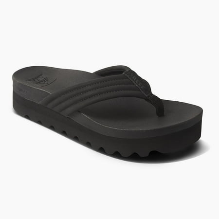 REEF Kaia Women's Flip-Flop Sandals Color: Black Black Size: 11