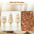thumbnail image 5 of 30Pcs Unfinished Wooden Trees DIY Unfinished Wood Mushroom Smooth Wood Blank Painting Tree Toy Aesthetic Christmas Tree Decoration 10 Styles Wooden Blank Craft Supplies Set for DIY Crafts, 5 of 10