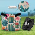thumbnail image 6 of Haosy Cactus and Desert Flower Golf Mallet Putter Cover Strong Magnetic Leather Golf Club Headcover Closure, 6 of 7