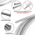thumbnail image 4 of 2 Pack Adjustable Picture Hanging Wire Heavy Duty Supports 50 Lbs , Stainless Steel Wire Rope, for Hanging Mirror, 4 of 6