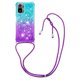 thumbnail image 1 of Funda para Xiaomi Redmi Note 10S 4G/Note 10 4G Brillantina Líquida Divertida Reluciente y con Cristales en Movimiento Cuerpo Cruzado con Cordón Ajustable, 1 of 5