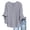Gray, variant on Qiopertar Women's 3/4 Lace Sleeve V-Neck Button Blouse Casual Loose Fit Top Spring Summer Boho Shirt, Light Blue 3XL