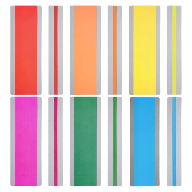 Unique Bargains Guided Reading Strips Tracking Highlight Colored Overlay Bookmark 6 Colors 12 Pcs