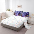 thumbnail image 5 of Feelyou Ocean Mermaid Bedding Comforter Set 7pcs, Purple Starry Sky Queen Bedding Sets, 5 of 8