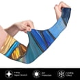 thumbnail image 2 of Salouo Stained Glass Ocean Wave Pattern UV Sun Protection Arm Sleeves for Men & Women,UPF 50 Cooling Sports Sleeve Compression Arm Sleeves Golf Basketball Arm Sleeves, 2 of 7