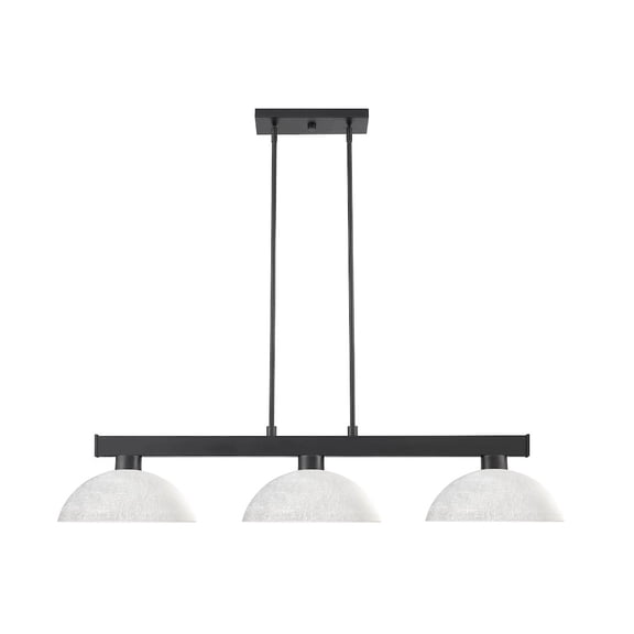 Z-Lite Stari 5 Light Linear Chandelier in Brushed Nickel color, Steel frame