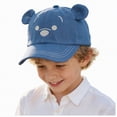 thumbnail image 3 of Gibobby Toddler Baseball Hat With Cute Pattern Sun Hats Infant Ball Caps Kid Adjustable Baseball Cap for Boys Girls 3-24M(3-8 Years,Dark Blue), 3 of 9