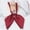 Red, variant on 1PC Bow Tie Red Polyester Women's double layer bow tie bow flower new featherless root Japanese college style solid color bright face bow tie