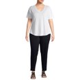 thumbnail image 4 of Just My Size Women's Plus Size Pull on Stretch Woven Pants, Also in Petite, 4 of 7