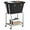 Black, variant on Laundry Cart with Wheels, Rolling Laundry Hamper with Removable Bag and Shelf, Metal Frame Laundry Basket with 4 Casters and 2 Brakes, Ideal for Bedroom, Bathroom, Laundry Room, Cream