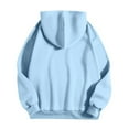thumbnail image 4 of PENGXIANG Sweat à Capuche pour Femmes Patchwork Graphique Col Rond Tenues d'Hiver Automne Hauts pour Leggings Gris Foncé 2TG, 4 of 4