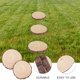 thumbnail image 3 of 2pcs Outdoor Garden Wood Stepping Log Wooden Garden Pavers Garden Decoration, 3 of 3