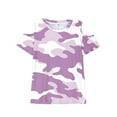 thumbnail image 6 of DeHolifer Girls Shirt Short Sleeve T-Shirts Off Shoulder Tops Cotton Tees Summer Tshirts for Kids 3-12 Years, 6 of 8