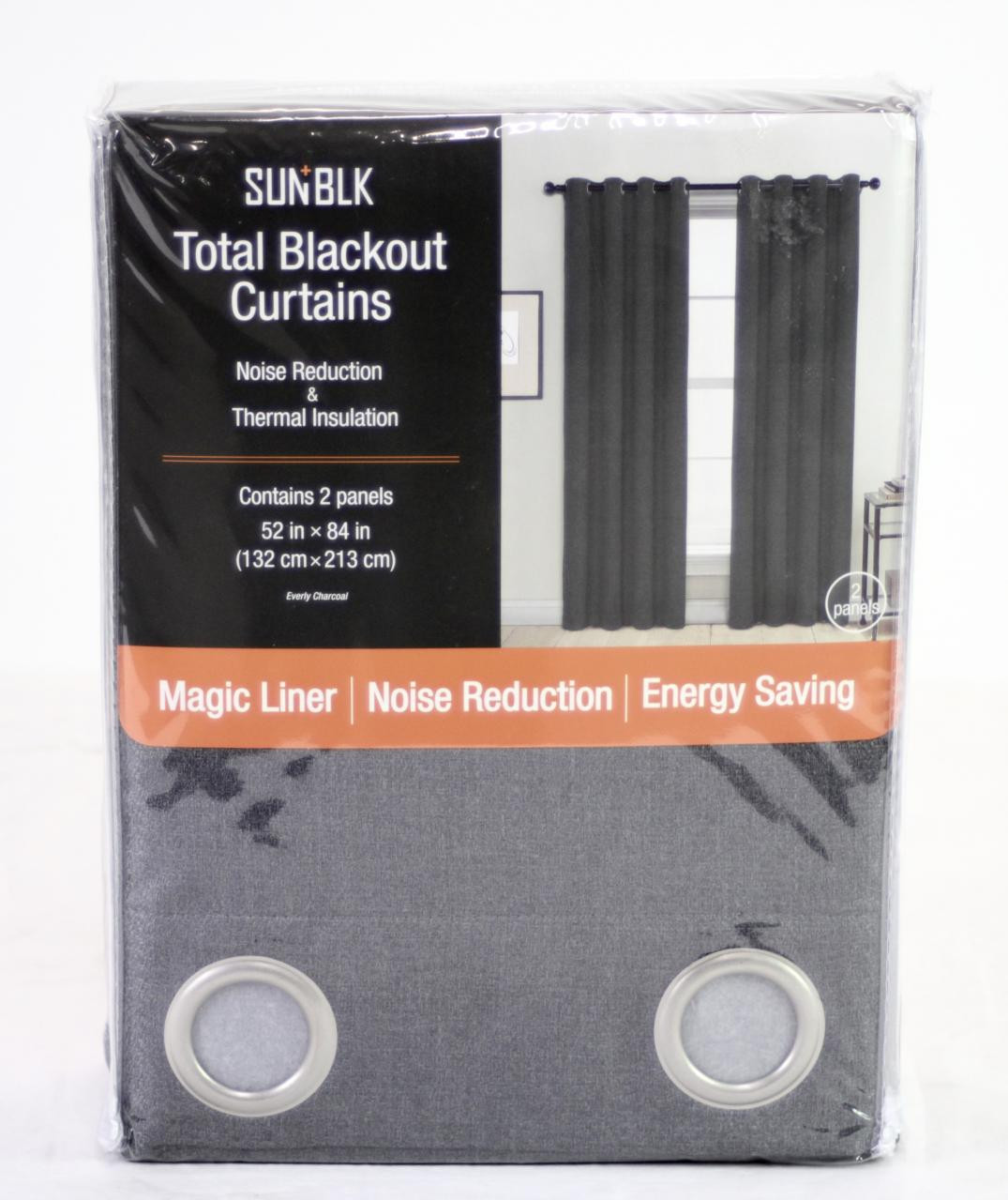 Sunblk Total Blackout Curtains 2 Panels 52x84" | Walmart Canada