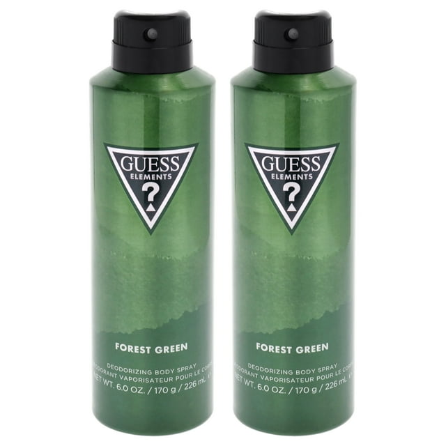 Spray corporal Guess Elements Forest Green para hombre, 180 ml, paquete de 2