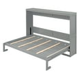 thumbnail image 4 of Noble House Queen Murphy Wall Bed,Foldable Space-Saving Design,No Box Spring Needed,Gray, 4 of 10