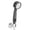 Black, variant on Silver Silver 4-Mode Intelligent Digital Display Shower Head One-Button Water Stop Turbo Handheld Bath Nozzle With Temperature Gauge