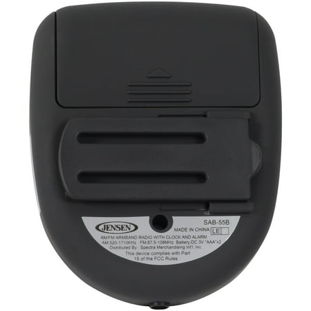 Jensen - AM/FM Stereo Armband Radio - Black