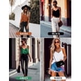 thumbnail image 5 of Ekouaer Women's Silk Satin Camisole Tank Tops V Neck Sleeveless Spaghetti Straps Blouse Casual Racerback Shirt, 5 of 6