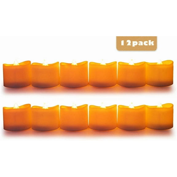 Flameless Candle With Battery Led, Realistic And Bright Tea Light For Holidays