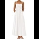 thumbnail image 2 of Vestidos Largos de Verano para Mujer, Vestido Informal con Tirantes Finos, Fruncido, Corte A, y Fluido. XXL, 2 of 7
