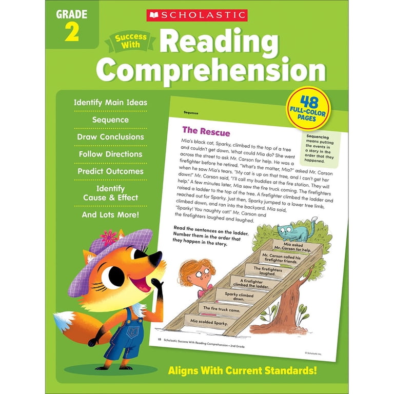 Scholastic Second Grade Success Workbooks, 4 Book Set (Second 