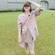 thumbnail image 2 of Nuevo conjunto de traje de manga corta de verano para niña japonesa, pantalones cortos sueltos, traje de perfil profesional ol, conjunto de dos piezas, 2 of 5