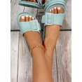 thumbnail image 3 of Fashionable Slides For Women, Buckle Decor Single Band Indoor Slippers, 3 of 4