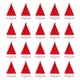 thumbnail image 1 of 20 piezas de mini sombreros navideños hechos a mano, diseño de piruleta, envoltorios superiores, adornos para envolver dulces, tapas para botellas de vino, 1 of 5