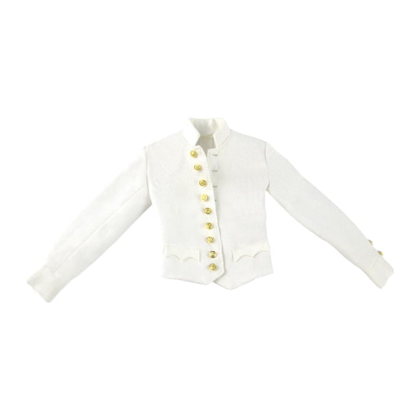 Figura de acción a escala 1/6 Ropa para figuras coleccionables masculinas y femeninas de 12 pulgadas con Top blanco