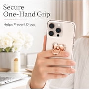 2 Pack Heart Shaped 360° Rotating Phone Ring Holders, Finger Grip and Kickstand for Compatible Smartphones, TIKA