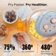 thumbnail image 5 of Big Boss 16Qt Large Air Fryer Oven – Large Halogen Oven Cooker with 50+ Air Fryers Recipe Book for Quick + Easy Meals for Entire Family, AirFryer Oven Makes Healthier Crispy Foods – Silver, 5 of 5