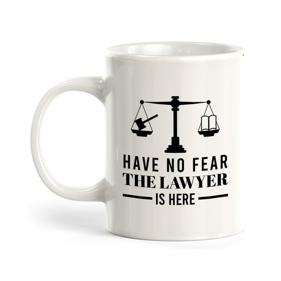 Designs ByLITA Have No Fear The Lawyer is Here 11oz Plastic Coffee Mug