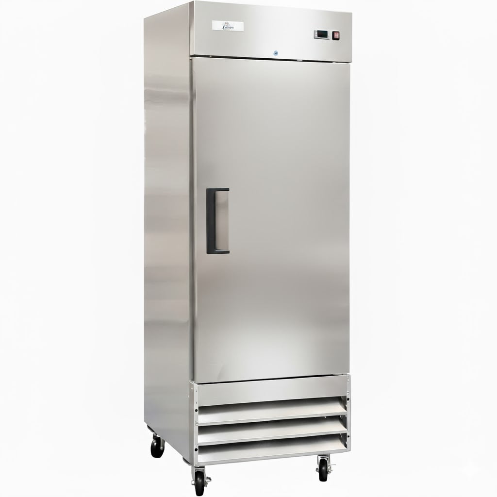 29'' Commercial Upright Freezer,  Stainless Steel, Bottom Mount, Single Door, ETL & NSF Certified, -8°F to 0°F Temperature Range