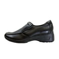 thumbnail image 3 of 24 HOUR COMFORT Malia Wide Width Casual Leather Slip-On Shoes BLACK 8, 3 of 6