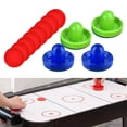 thumbnail image 3 of koolsoo 4 Poussoirs de Air Hockey et 8 Rondelles Rondelles de 2,5 Pouces pour Tables de Jeu Familiales Fête Bleu et Vert, 3 of 9