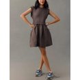 thumbnail image 3 of Vestido tipo sudadera sin mangas Majdan Coffee para mujer, 3 of 4