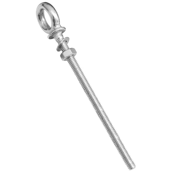 OUNONA Stainless Steel Screw Bolt Eye Bolt Heavy Duty Fixing Screw Swing Hammock Eye Bolt