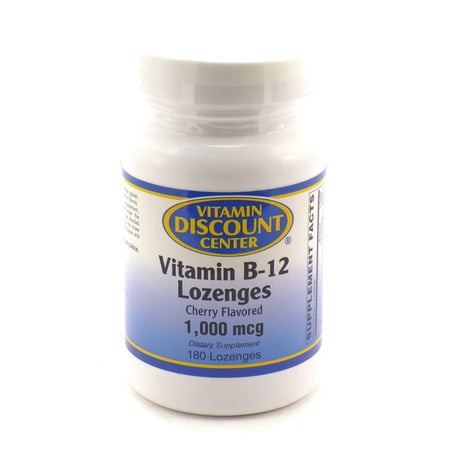 Vitamine B-12 1000 mcg par Vitamin Discount Center - 180 Pastilles