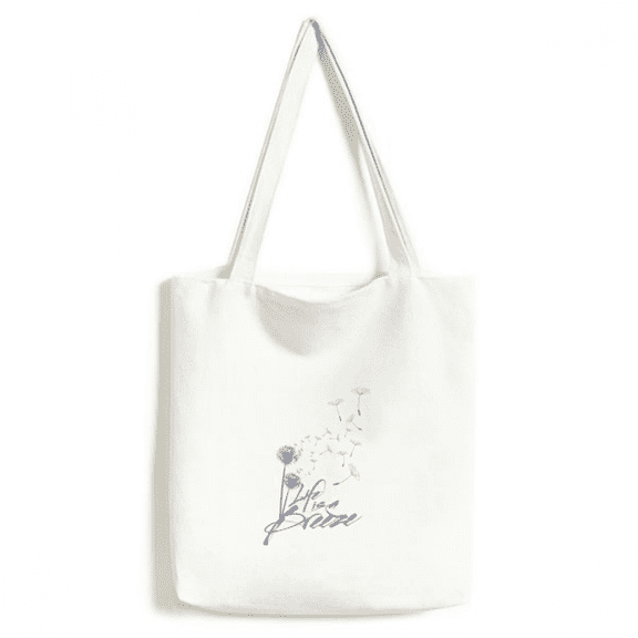 Dandelion Flowers s Illustration Tote Canvas Bag Shopping Satchel Casual Handbag