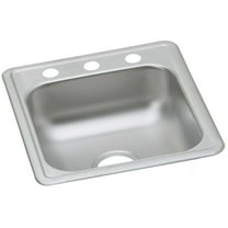 Dayton Stainless Steel 25" x 19" x 6-5/16", Equal Double Bowl Drop-in Sink, 3 Hole