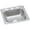 Stainless Steel, variant on Dayton Stainless Steel 25" x 19" x 6-5/16", Equal Double Bowl Drop-in Sink, 3 Hole