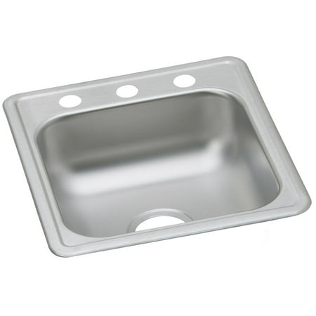 Dayton Stainless Steel 25" x 19" x 6-5/16", Equal Double Bowl Drop-in Sink, 3 Hole