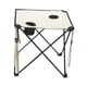 thumbnail image 2 of Mesa de picnic de mesa de campamento plegable con 2 portavoces de mesa al aire libre para al aire libre para jardín playa patio barbacoa, 2 of 8